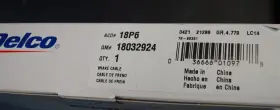 18032924 ACDELCO Ac Delco Emergency Brake Cable Gm Chevy Olds #2