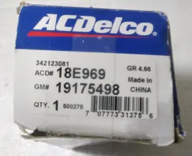 18E969 ACDELCO PROFESSIONAL DURASTOP Rear Driver Drum Brake