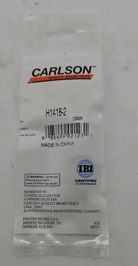 H1418-2 CARLSON Drum Brake Master Cylinder Wheel Link Camaro