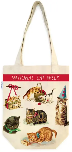 5A0035PN-1H70W CAVALLINI PAPERS CO Tote Bag Cats