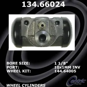 134.66024 CENTRIC Front Drum Brake Master Cylinder Wheel 250 #2