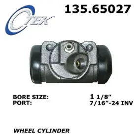 135.65027 CENTRIC Drum Brake Master Cylinder Wheel Tek Rear #2