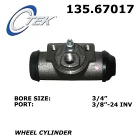 135.67017 CENTRIC Tek Standard Rear Drum Brake Master Wheel #2