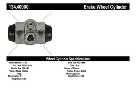 134.40000 CENTRIC PARTS Drum Brake Master Cylinder Wheel