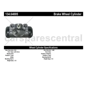 SPAE241025092520 CENTRIC PARTS Van Rear Left Drum Brake Wheel #3