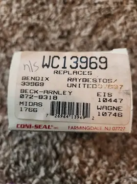 WC13969 CONI-SEAL Drum Brake Master Cylinder Wheel Chevrolet
