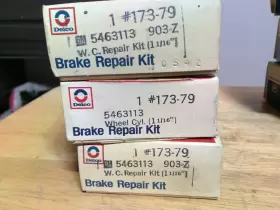 Delco Moraine 5463113 3 Sets 903-z 903z Gm Repair Kit Wheel Cyl Falcon Maverick