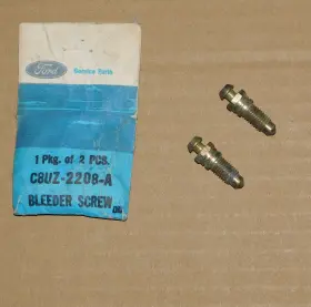 C8UZ-2208-A FORD Wheel Cylinder Bleeder Screws Nos