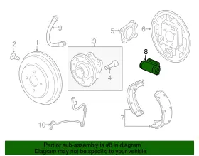 95910900 GM GENUINE PARTS Rear Drum Brake Master Cylinder #2