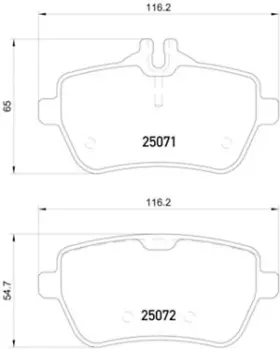Hella-pagid 355020471 Rr Disc Brake Pads Hella-pagid 355020471 Rr Disc Brake Pads