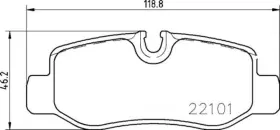 Hella-pagid 355021761 Disc Brake Pad Set