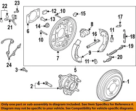 Hyundai Oem 1310-0512-00 17-25 Elantra Brake Components-wheel Cylinder 583303x000
