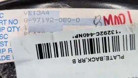 8-97192-080-0 ISUZU Rh Brake Holder Drum Backing Plate Npr Xd #2
