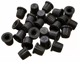 Jquad 25cap 25 Pack Brake Bleeder Screw Caps Grease Zerk Fitting Cap Rubber Dust Black