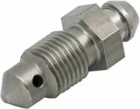 Krd Performance Sf-m10125 Stainless Steel M10x1.25 Metric Brake Bleed Nipple Screw Silver