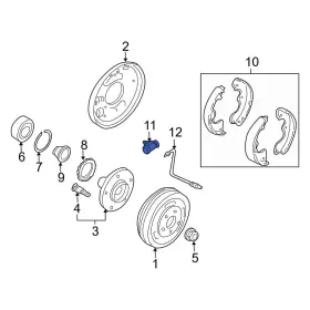 ZZC026410 MAZDA OE Rear Drum Brake Master Cylinder Wheel