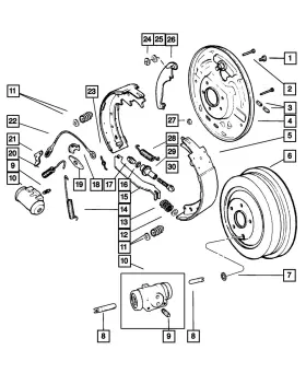 05066158AA MOPAR Wheel Cylinder Liberty