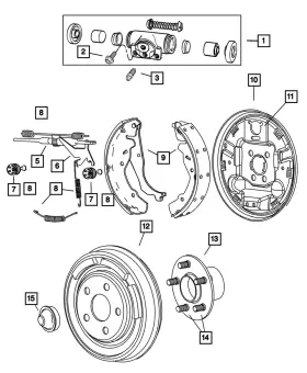 Mopar 5096244aa Genuine Wheel Cylinder