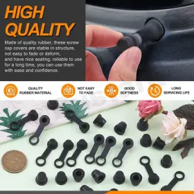 R-1110 RUSTARK Brake Bleeder Rubber Caps Nuts Screw Kit #3