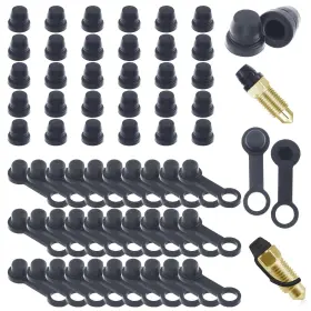 R-1110 RUSTARK Brake Bleeder Rubber Caps Nuts Screw Kit