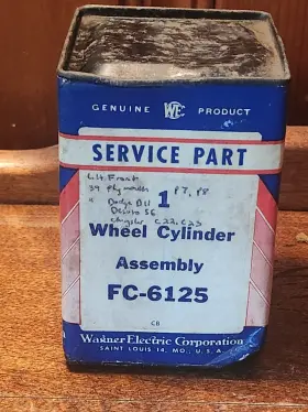 FC-6125 WAGNER Nos Wheel Cylinder Lh Front Plymouth Dodge