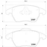 Hella Pagid 355014511 Disc Brake Pad Set. Fixed Price $52.99.