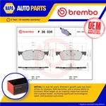 Brake Pads Set Front P36035 Brembo Gx732k021ba T2h43858 T2h53847 T2h53853. Fixed Price $77.70.