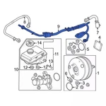 Genuine Ford Brake Vacuum Hose Mb3z-2420-l. Fixed Price $207.01.