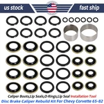 For 65-82 Corvette Disc Brake Caliper Rebuild Kit W/tool (4 Wheels Front & Rear). Fixed Price $39.99.