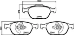 Hella Brake Pad Set - T1261 For E.g. Ford 8db355009-561. Fixed Price $51.25.
