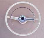 61 69 Dodge D100 D200 W100 W200 Sweptline Steering Wheel White 2 Spoke 1961 1969. Fixed Price $350.00.