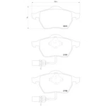 Hella Pagid 355008411 Disc Brake Pad Set For Select 00-06 Audi Volkswagen Models. Fixed Price $50.71.