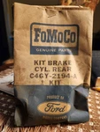 Nos 1964 Mercury Comet 7/8" Lh+rh Rear Brake Wheel Cylinder Piston Repair Kit. Fixed Price $50.00.