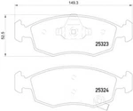 Disc Brake Pad Set-pop Hella-pagid 355016231 Fits 12-13 Fiat 500. Fixed Price $52.95.