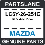 Lc6y-26-251c Mazda Oem Genuine Drum, Brake. Fixed Price $185.88.