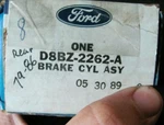 Nos Ford D8bz-2262-a Rear Wheel Cylinder 1978-1986 Mercury. Fixed Price $14.99.