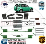Carlson Rear Drum Brake Hardware Kit For 1999-2005 Suzuki / 99 Chevrolet Tracker. Fixed Price $39.50.