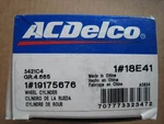 Acdelco Front Hd Brake Wheel Cylinders - Left And Right Pair 18e41 18e40. Fixed Price $36.00.