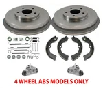 Rear Drums Brake Shoes Wheel Cylinders Fits Subaru Impreza W/ 4 Abs. Fixed Price $176.00.