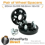 Bolt-on Wheel Spacers 5x105 56.6 20mm For Chevrolet Aveo 1.3/1.6 T300 11-15. Fixed Price $67.76.