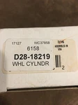 Raybestos Wc37858 Rear Left Wheel Brake Cylinder , D28-18219, 6158,. Fixed Price $6.39.