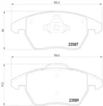 Disc Brake Pad Set-base Hella-pagid 355014511. Fixed Price $53.14.