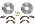 Rear Brake Drums Shoes Wheel Cylinders Hardware Kit For Toyota Landcruiser 91-94. Fixed Price $312.00.