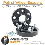 Bolt-on Wheel Spacers (2) 4x108 63.4 25mm For Ford Capri Mk1/mk2/mk3 68-87. Fixed Price $73.93.