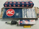 Nos Ac (8)r 86t Spark Plugs Green Stripe Ancier Delco Gm Chevrolet Y235. Fixed Price $39.95.