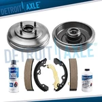 6pc Rear Brake Drums And Shoes Kit For 2009 2010 2011 Ford Focus 2.0l 2.5l. Fixed Price $149.33.