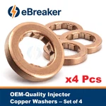 Audi A1 A3 1.6 Tdi Diesel Fuel Injector Copper Washer Seal Set - 03l130519 #4pcs. Fixed Price $13.30.
