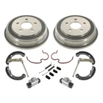 Rear Brake Drums Shoes Wheel Cylinders For Chevrolet Malibu 2005-2007. Fixed Price $168.00.
