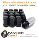 Wheel Nuts & Locks (12+4) Black For Chevrolet Matiz 05-10 On Original Wheels. Fixed Price $37.51.