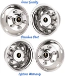 16" 6 Lug Chevrolet Chevy W4500 Rim Liner Stainless Wheel Simulator Rimcovers. Fixed Price $329.71.